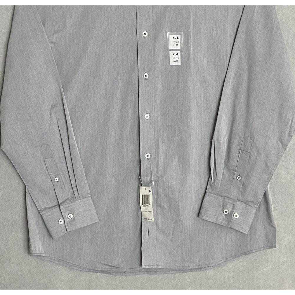 Nick Graham Men's 15.5 32/33 Modern Fit Dress Shirt Grey NEW - Picture 4 of 11